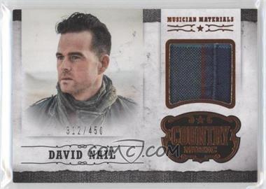 2014 Panini Country Music - Musician Materials #M-DN - David Nail /450