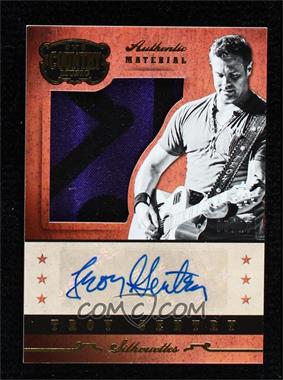 2014 Panini Country Music - Silhouette Material Signatures - Gold #SI-TRG - Troy Gentry /10