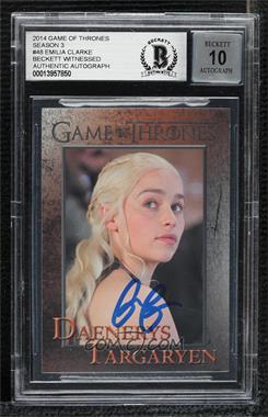2014 Rittenhouse Game of Thrones Season 3 - [Base] #48 - Daenerys Targaryen [BAS Certified BGS Encased]