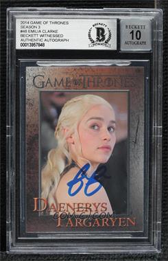 2014 Rittenhouse Game of Thrones Season 3 - [Base] #48 - Daenerys Targaryen [BAS Certified BGS Encased]