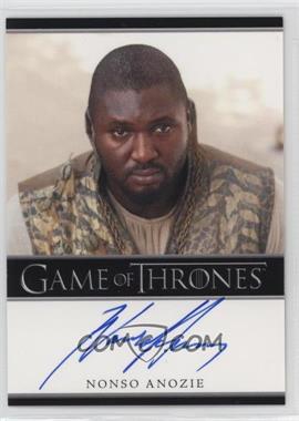 2014 Rittenhouse Game of Thrones Season 3 - Bordered Autographs #_NOAN - Nonso Anozie as Xaro Xhoan Daxos