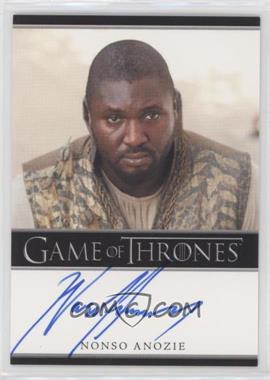 2014 Rittenhouse Game of Thrones Season 3 - Bordered Autographs #_NOAN - Nonso Anozie as Xaro Xhoan Daxos