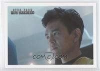 On Kirk's order, Sulu transmits…