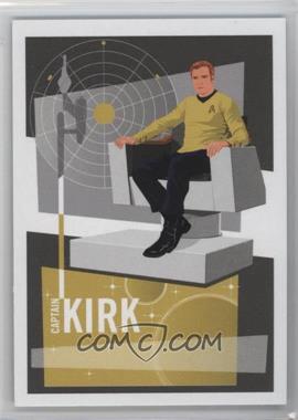 2014 Rittenhouse Star Trek: The Original Series Portfolio Prints - Bridge Crew Abstracts #U1 - Captain Kirk