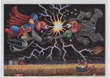 2014 Topps Garbage Pail Kids Series 2 - Superhero Battle Cards #4 - Team Upton vs. General Al