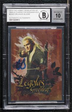 2015 Cryptozoic The Hobbit: The Desolation of Smaug - Character Biography #CB-22 - Legolas Greenleaf [BAS BGS Authentic]