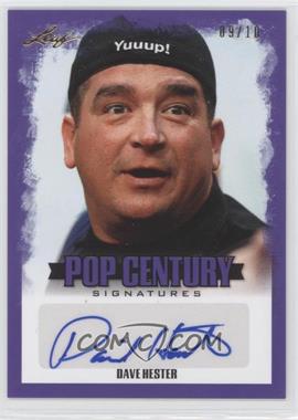 2015 Leaf Pop Century - [Base] - Purple #BA-DH1 - Dave Hester /10