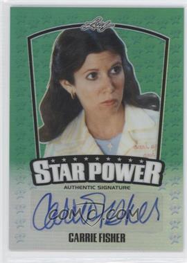 2015 Leaf Pop Century - Star Power Metal - Green #SP-CF1 - Carrie Fisher /10