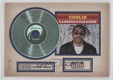 2015 Panini Americana - Certified Singles - Platinum #C - Coolio /25