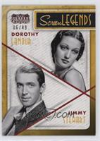 Dorothy Lamour, Jimmy Stewart #/49