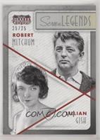 Lillian Gish, Robert Mitchum #/25