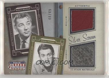 2015 Panini Americana - Silver Screen Co-Stars Materials #SC-MS - Jimmy Stewart, Robert Mitchum /49