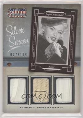 2015 Panini Americana - Silver Screen Materials Triple #ST-JMA - Jayne Mansfield /199