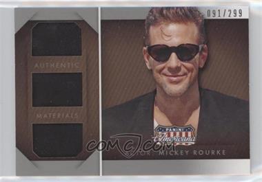 2015 Panini Americana - Triple Materials #TM-MR - Mickey Rourke /299