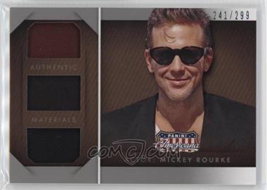 2015 Panini Americana - Triple Materials #TM-MR - Mickey Rourke /299