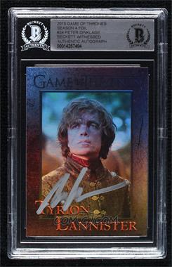 2015 Rittenhouse Game of Thrones Season 4 - [Base] - Foil #34 - Tyrion Lannister [BAS BGS Authentic]