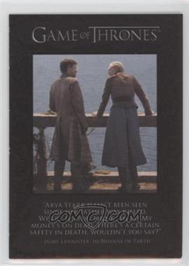 2015 Rittenhouse Game of Thrones Season 4 - The Quotable Game of Thrones #Q34 - Jaime Lannister, Brienne of Tarth, Olenna Tyrell
