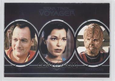 2015 Rittenhouse Star Trek Voyager Heroes and Villians - Aliens #A8 - Q, Qomar, Rakosan, Repto-Humanoid, Romulan, Sakari