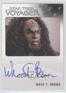 2015 Rittenhouse Star Trek Voyager Heroes and Villians - Autographs #WRBR - Wren T. Brown as Kohlar