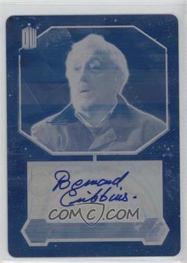 2015 Topps Doctor Who - Autographs - Printing Plate Cyan #_BECR - Bernard Cribbins as Wilfred Mott /1