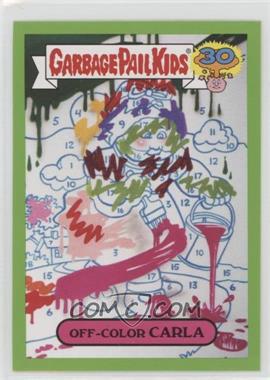 2015 Topps Garbage Pail Kids 30th Anniversary - Lost Alternate Art - Retail Green #3a - Off-Color Carla