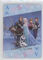 Elsa, Anna, Kristoff, Olaf, Hans, Sven