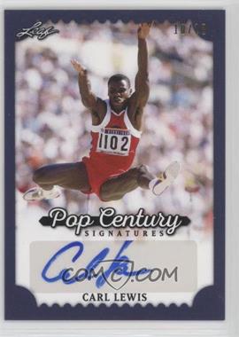 2016 Leaf Pop Century - [Base] - Blue #BA-CL1 - Carl Lewis /10