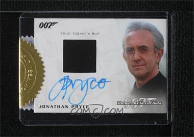 2016 Rittenhouse James Bond Archives Spectre Edition - Case Incentive Autographs #_JOPR - Tomorrow Never Dies - Jonathan Pryce as Elliot Carver (Suit Relic) /250 [Uncirculated]