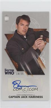 2016 Topps Doctor Who: The Tenth Doctor Adventures Widevision - Autographs - Orange #_JOBACJH - John Barrowman as Captain Jack Harkness /25