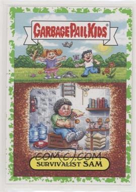 2016 Topps Garbage Pail Kids American as Apple Pie in Your Face - Americana Swept Under the Rug - Snot Splatter #6a - Survivalist Sam