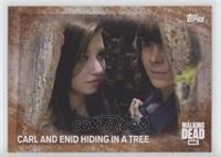 Carl and Enid Hiding in a Tree #/99