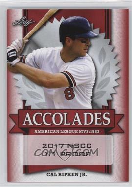 2017 Leaf Pop Century National Convention Proofs - Accolades - Red #_CARI - Cal Ripken Jr. /1