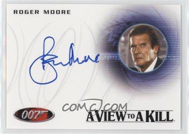 2017 Rittenhouse James Bond Archives Final Edition - Horizontal Autographs #A225 - A View to A Kill - Roger Moore as James Bond