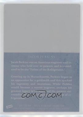 2017 The Bar Pieces of the Past - [Base] - Printing Plate Cyan Back #278 - Historic Americans - Jacob Perkins /1