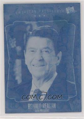 2017 The Bar Pieces of the Past - [Base] - Printing Plate Cyan Front #40 - American Presidents - Ronald Reagan /1