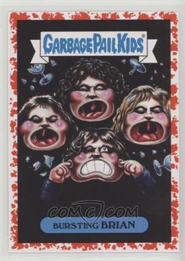 2017 Topps Garbage Pail Kids Battle of the Bands - Classic Rock Sticker - Bloody Nose #18b - Bursting Brian /75