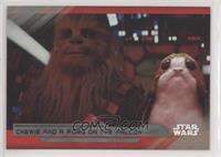Chewie and a Porg on the Falcon [Noted] #/99