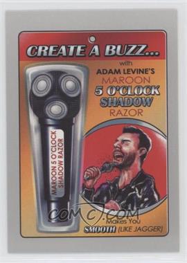 2017 Topps Wacky Packages 50th Anniversary - Crazy Celebrity - Silver #4 - Maroon 5 O'Clock Shadow Razor /50