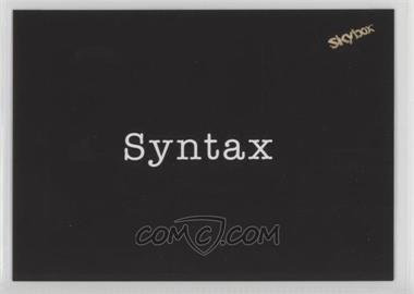 2017 Upper Deck Skybox Clerks - Big Words #BW-2 - Syntax