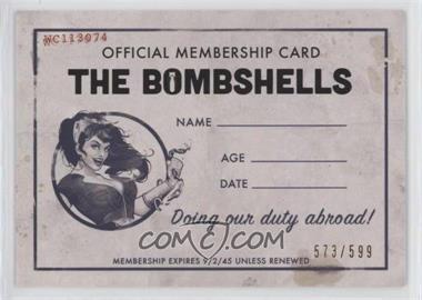2018 Cryptozoic DC Bombshells Series II - Membership Cards #V1 - Wonder Woman /599