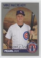 Mike McCready (Cubs jersey, holding bat)