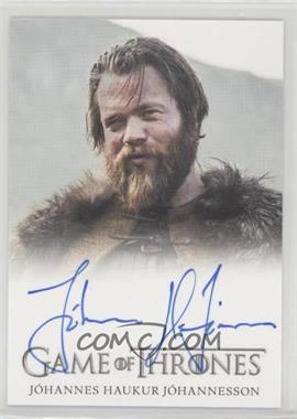 2018 Rittenhouse Game of Thrones Season 7 - Full Bleed Autographs #_JOHJ - Johannes Haukur Johanesson as Lem Lemoncloak