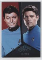 DeForest Kelley, Karl Urban as McCoy