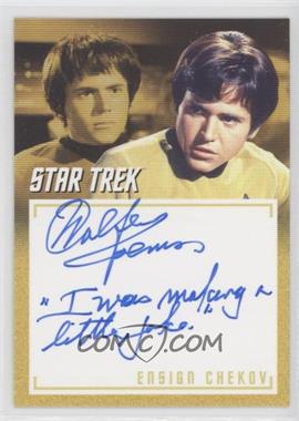 2018 Rittenhouse Star Trek: The Original Series Captain's Collection - Inscription Autographs #A9 - Walter Koenig as Ensign Chekov