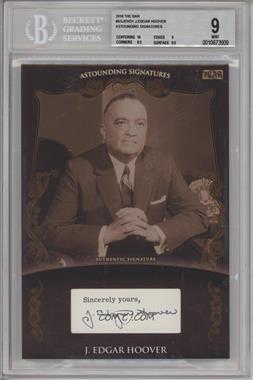 2018 The Bar - Astounding Signatures #AS-JEH01 - J. Edgar Hoover /1