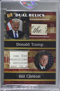 2018 The Bar Pieces of the Past Hybrid Edition - Dual Relics #5 - Donald Trump, Bill Clinton [Uncirculated]