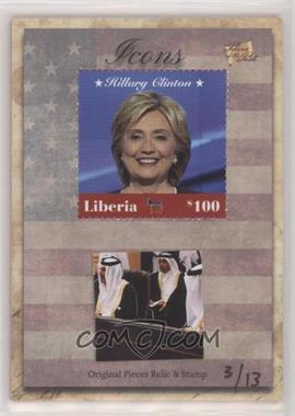 2018 The Bar Pieces of the Past Hybrid Edition - Icons Stamp/Relic #_HICL.1 - Hillary Clinton (Picture) /13