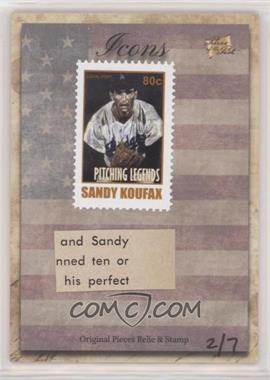 2018 The Bar Pieces of the Past Hybrid Edition - Icons Stamp/Relic #_SAKO - Sandy Koufax /7