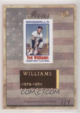 2018 The Bar Pieces of the Past Hybrid Edition - Icons Stamp/Relic #_TEWI - Ted Williams /7