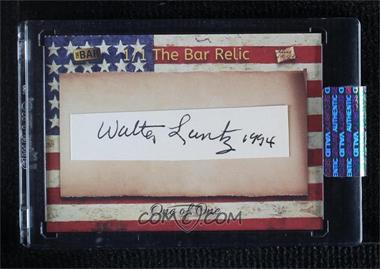 2018 The Bar Pieces of the Past Hybrid Edition - Relic Cut Signatures #_WALA - Walter Lantz /1 [Uncirculated]